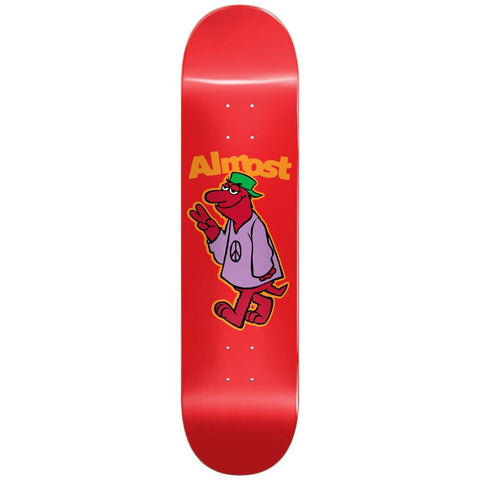 Almost Decks Peace Out Red 8.125 Skateboard Deck