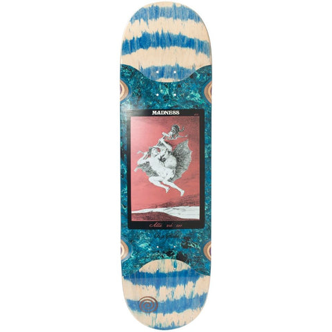 Madness Alla Popsicle Slick Blue Swirl 8.625 Skateboard Deck