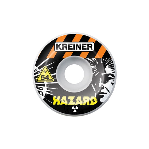 Hazard Wheels Hazard Kreiner Explosive Cp+: Conical 101A White/Orange 54mm Wheels