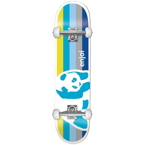 enjoi Negative Space Blue 7.0 First Push Complete Skateboard MINI