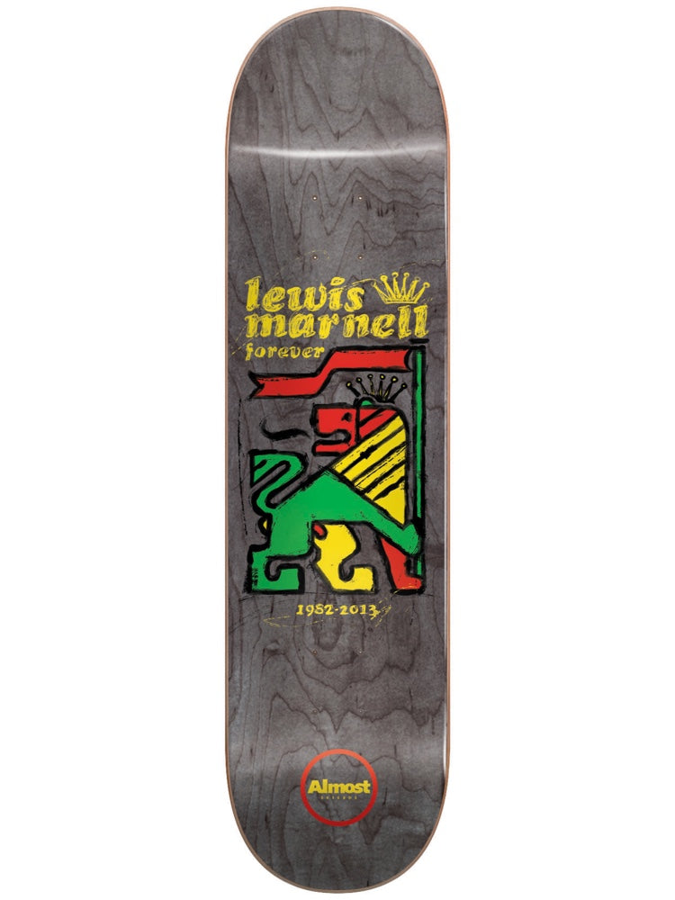 Almost Decks Lewis Rasta Lion R7 8.0 Skateboard Deck