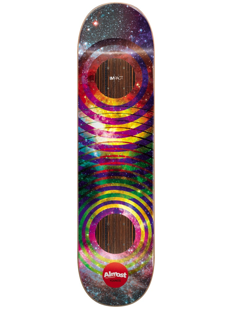 Almost Decks Youness Space Rings Impact 8.375 Skateboard Deck