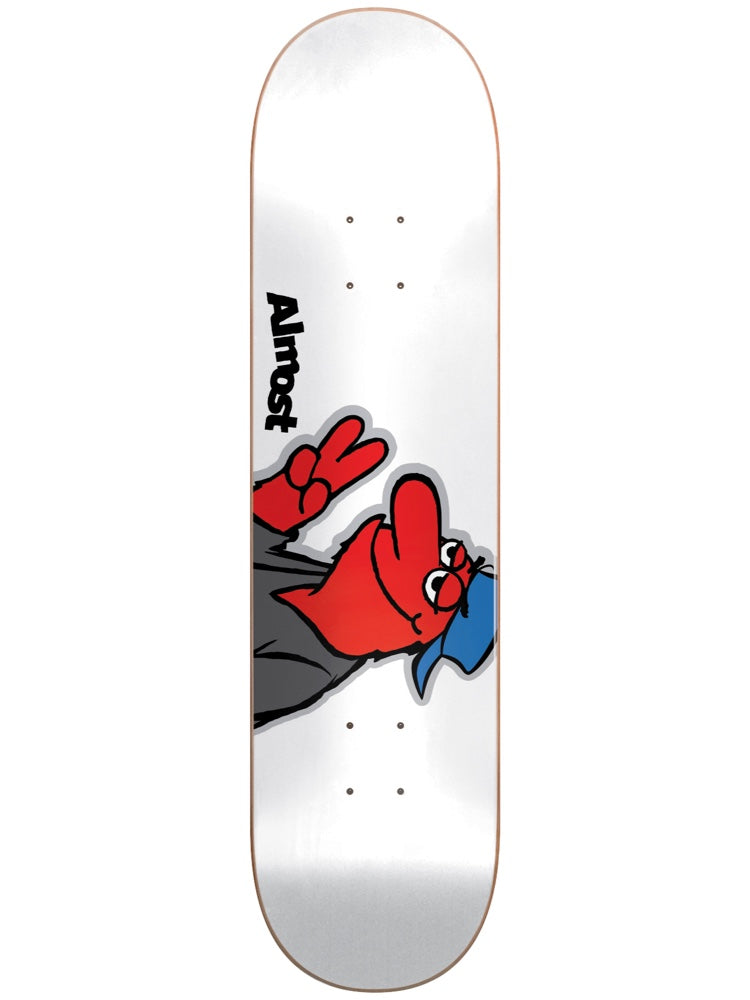 Almost Decks Red Head Hyb 8.375 White Skateboard Deck