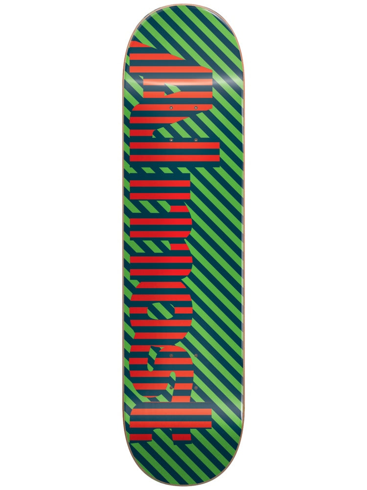 Almost Decks Stripes Hyb 8.0 Green Skateboard Deck