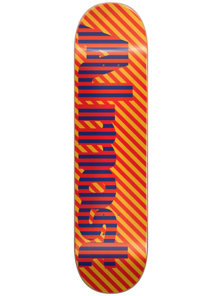 Almost Decks Stripes Hyb 7.75 Orange Skateboard Deck