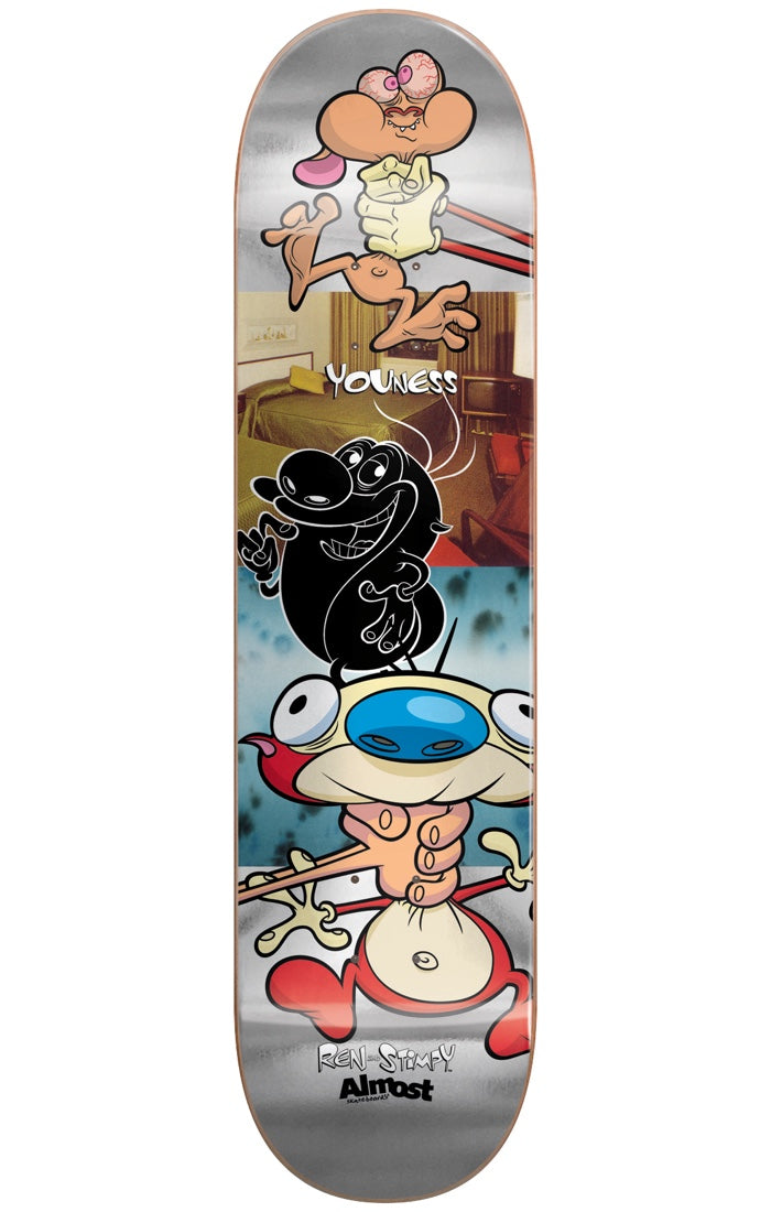 Almost Decks Youness Ren &amp; Stimpy Room Mate R7 8.0 &amp; 8.25 Skateboard Deck