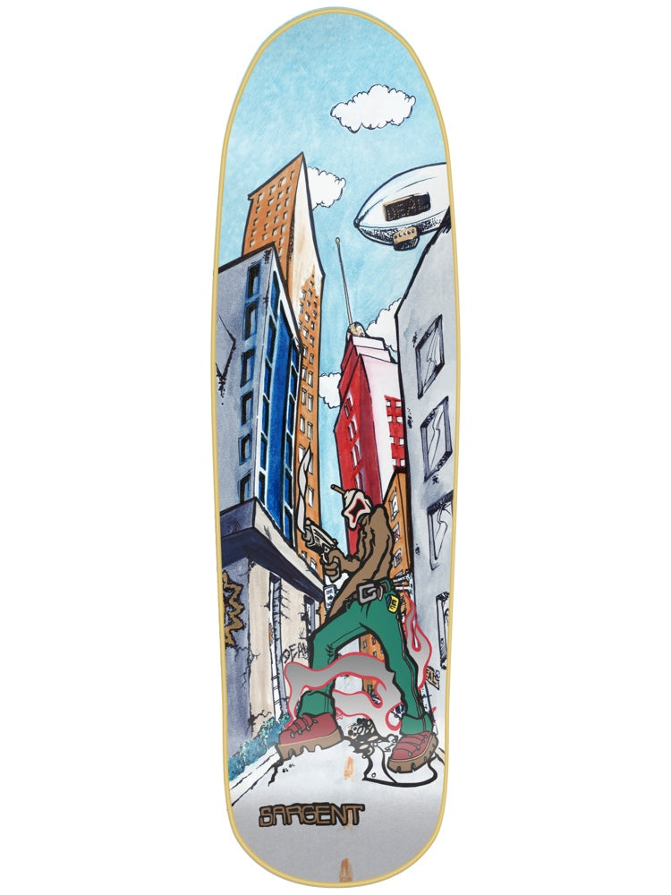 New Deal Decks Nd Sargent Invader Slick Sargent 9.25 Skateboard Deck