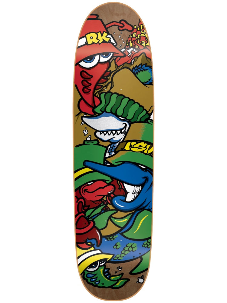 New Deal Decks Knigge Dsv Screen Print Brown 8.6 Skateboard Deck