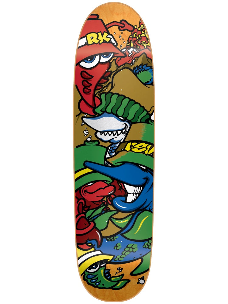 New Deal Decks Knigge Dsv Screen Print Orange 8.6 Skateboard Deck