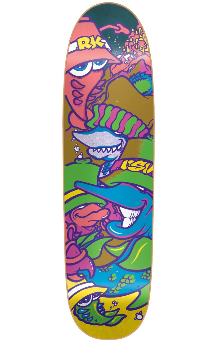 New Deal Decks Knigge Dsv Heat Transfer Neon 8.6 Skateboard Deck