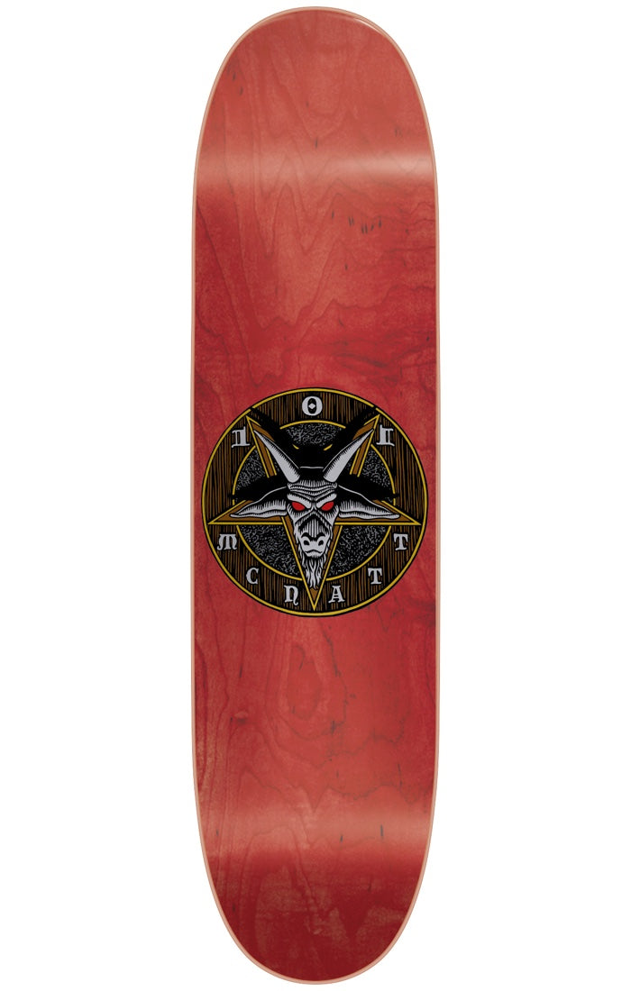 101 Decks 101 Mcnatt Star Of Satan Screen Print Red 8.0 Skateboard Deck