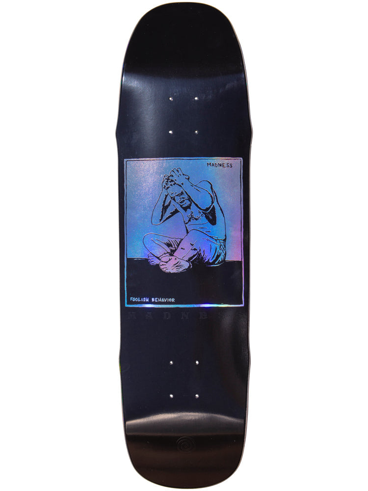 Madness Decks Stressed R7 8.5 Black Skateboard Deck