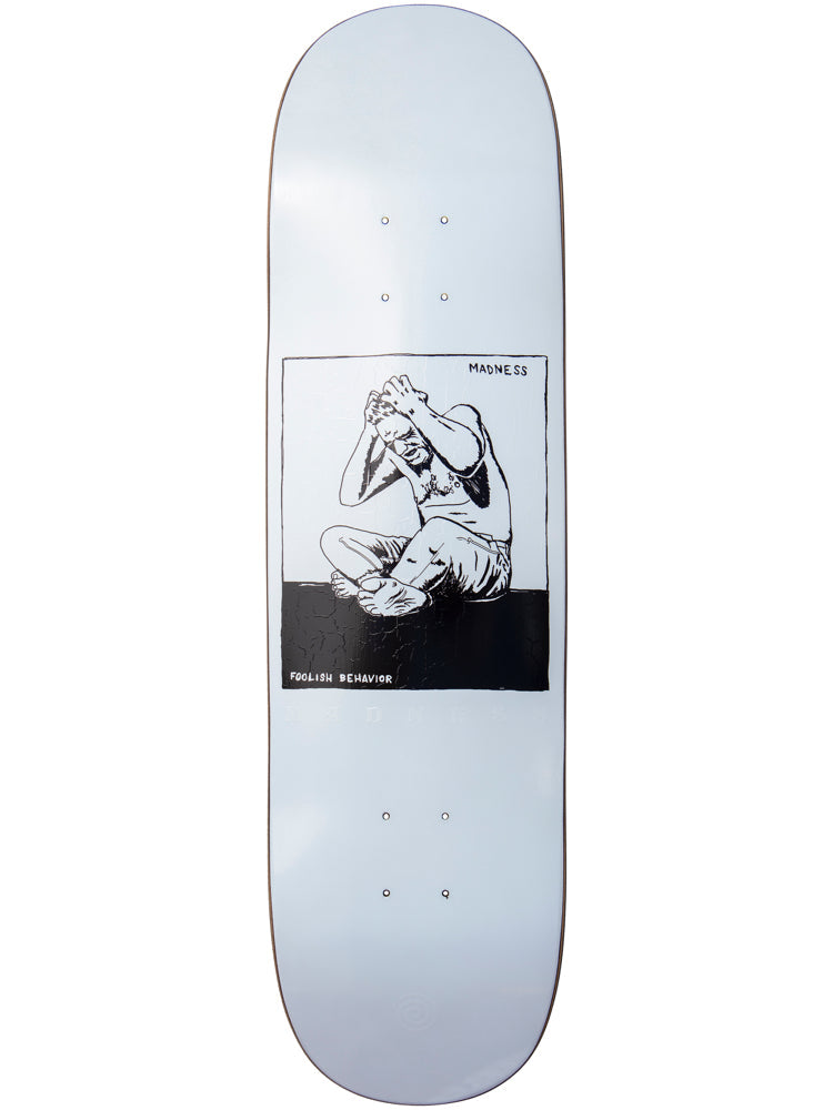 Madness Decks Stressed Popsicle R7 8.375 White Skateboard Deck