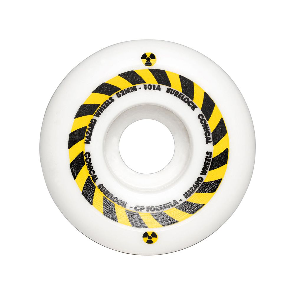 Hazard Wheels CP+ Conical Surelock Sign White