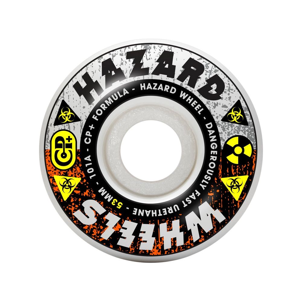 Hazard Wheels CP+ Radial High Risk White/Orange 53mm