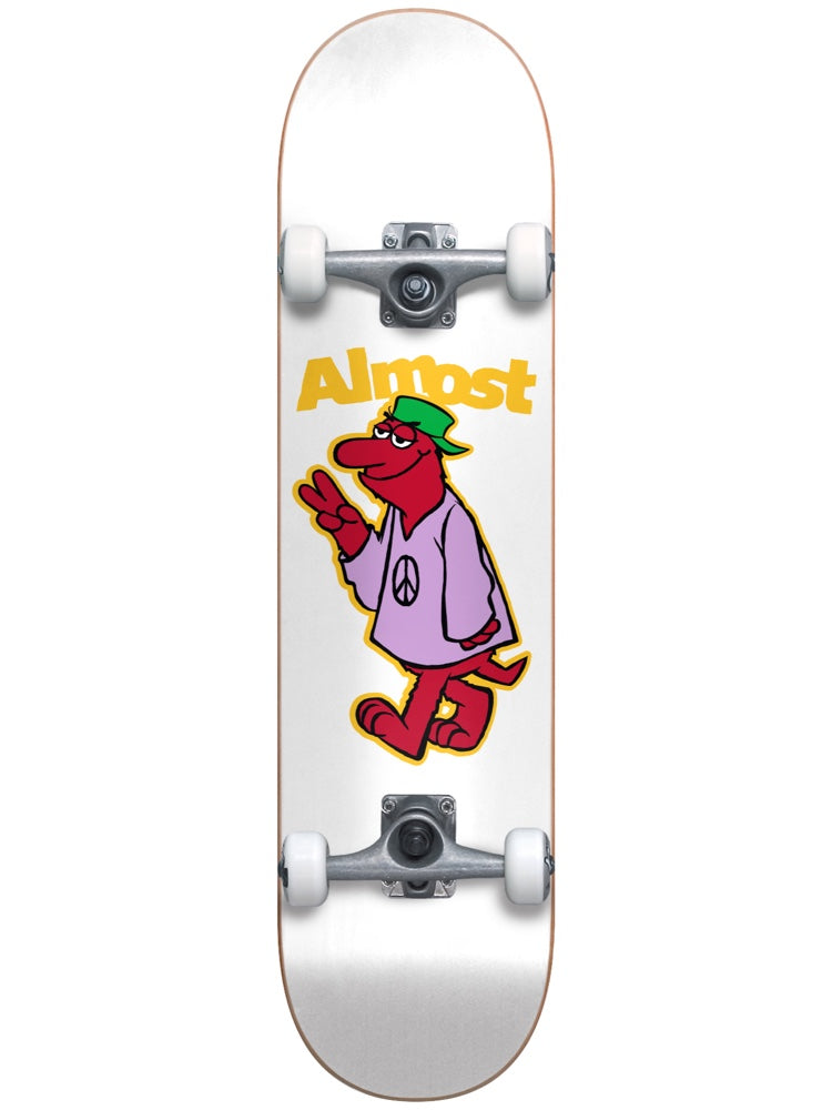 Almost Completes Peace Out Youth First Push White 7.25&quot; Skateboard