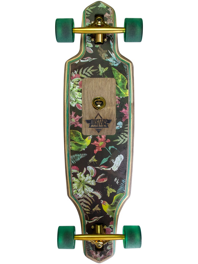 Dusters California 34&quot; Predator Green Longboard Skateboard