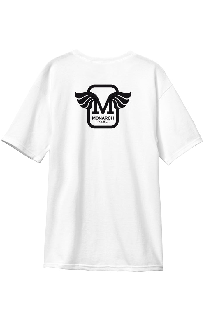 Monarch Project Apparel Horus Gradient White Short Sleeve Tee Shirt