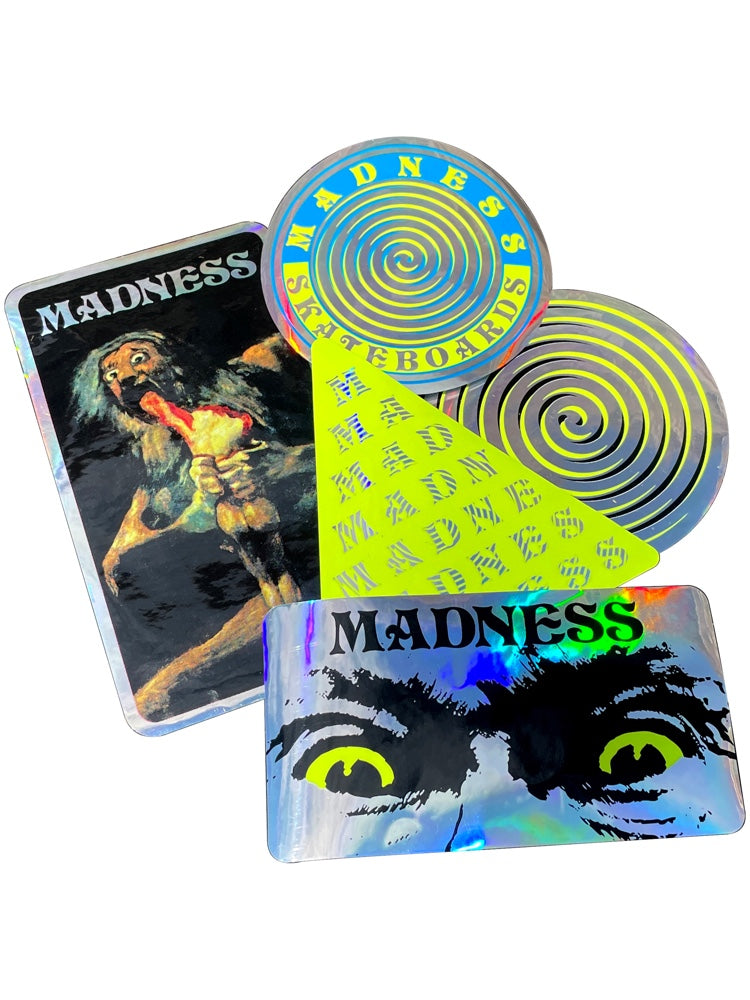 Madness Stickers Insane Assortred Stickers 10-Pack