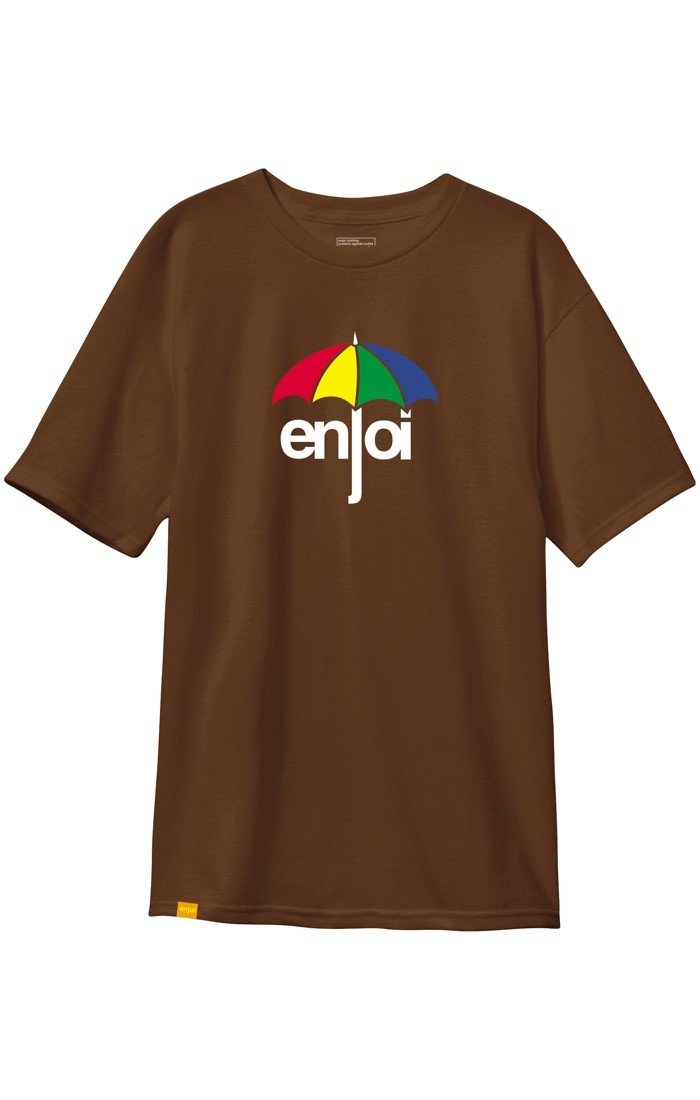 enjoi Apparel Umbrella 2.0 Mocha Joe Short Sleeve Tee Shirt