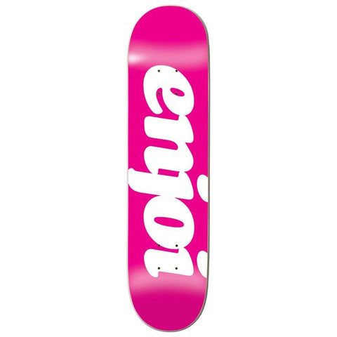 enjoi Flocked Pink 8.0 Skateboard Deck