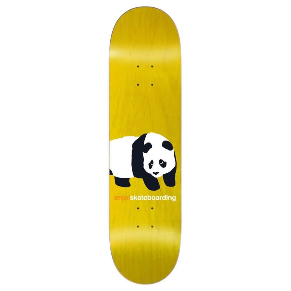 enjoi Peekaboo Panda R7 Yellow 8.0 Skateboard Deck