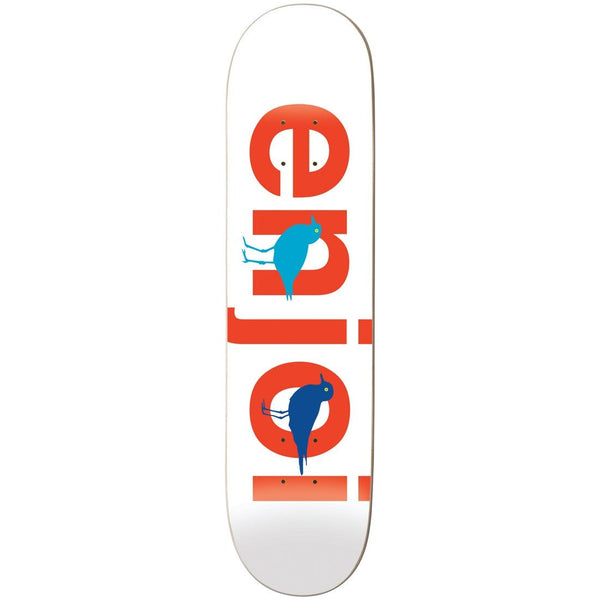 enjoi Decks Bird Watcher White 8.5 Skateboard Deck