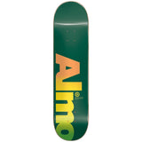 Almost Decks Fall Off Logo Green 8.25 Skateboard Deck
