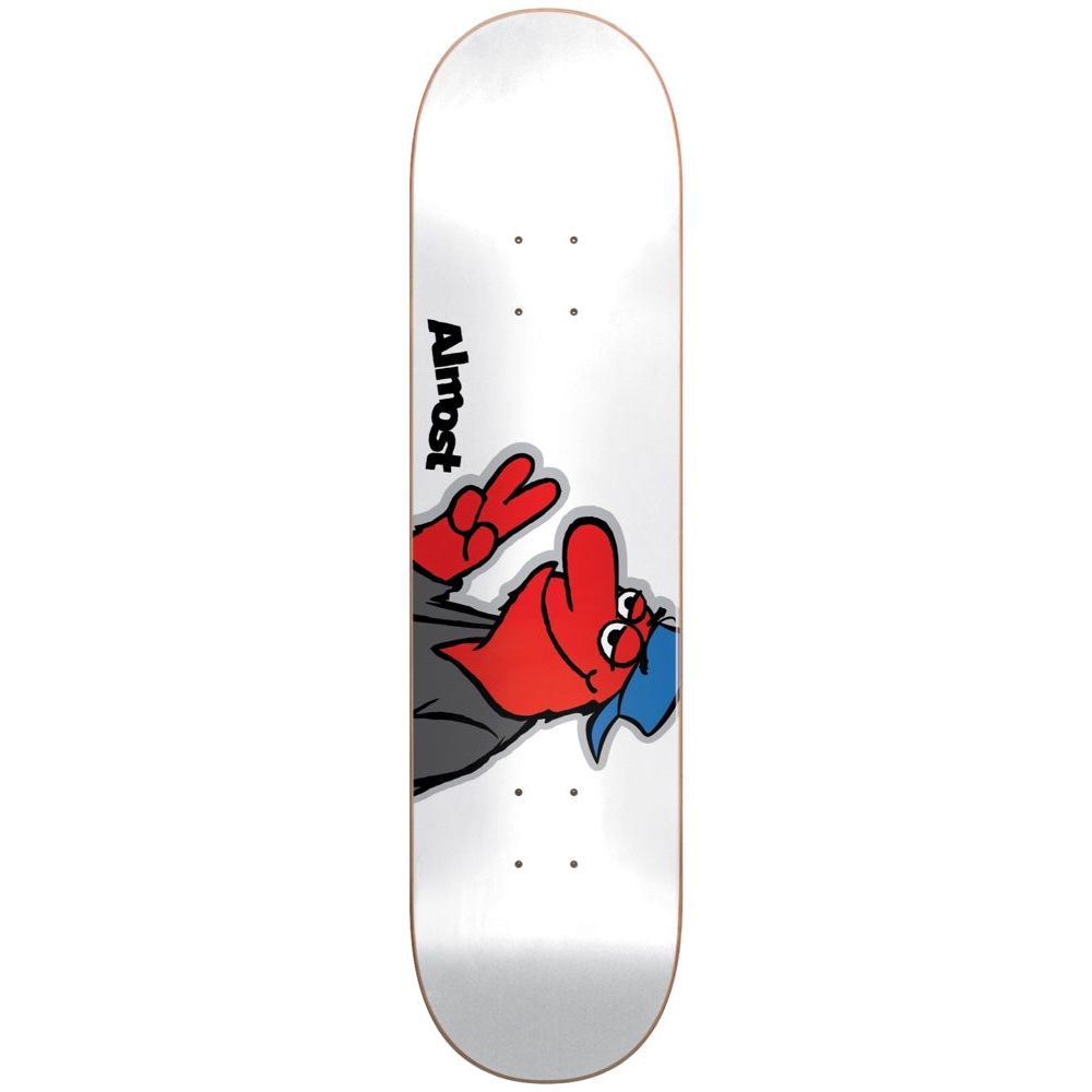 Almost Decks Red Head Hyb 8.375 White Skateboard Deck