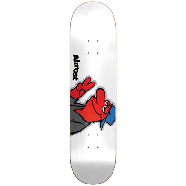 Almost Decks Red Head Hyb 8.375 White Skateboard Deck
