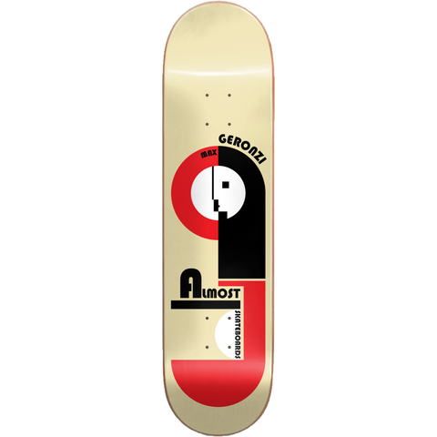 Almost Decks Max Bauhaus Impact Pro Light 8.25 Skateboard Deck