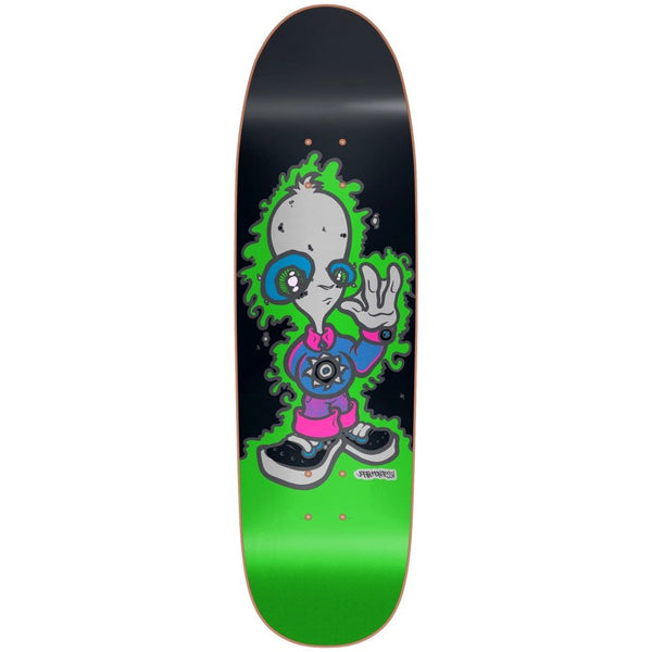 New Deal Decks Montesi Alien Screen Print Neon 9 Skateboard Deck