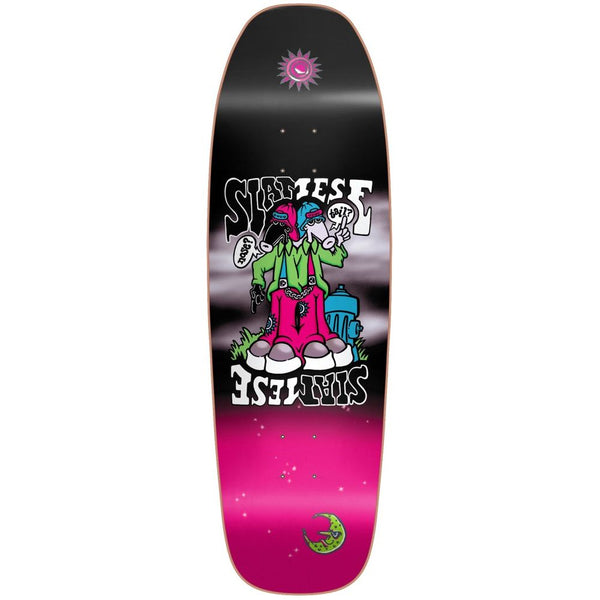 New Deal Decks Siamese Slick Neon 9.45 Skateboard Deck
