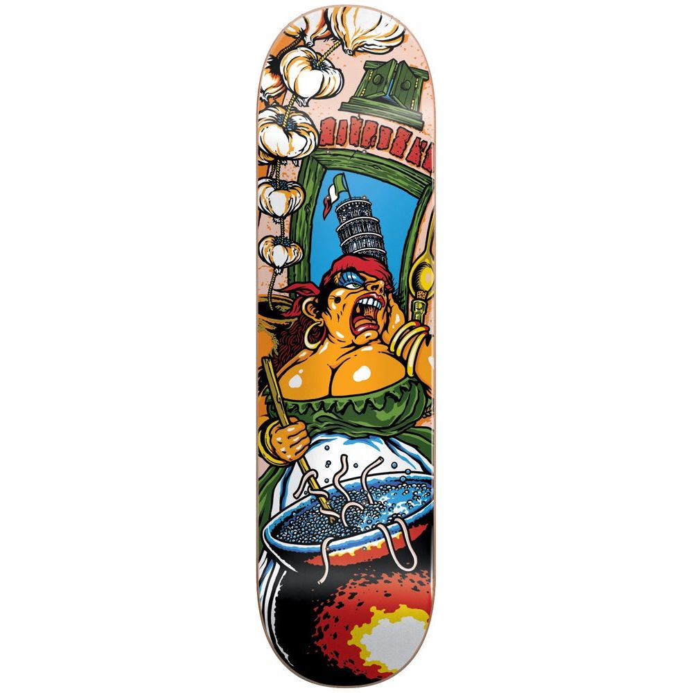 101 Decks Gino Bel Paese Screen Print Multi 7.5 Skateboard Deck