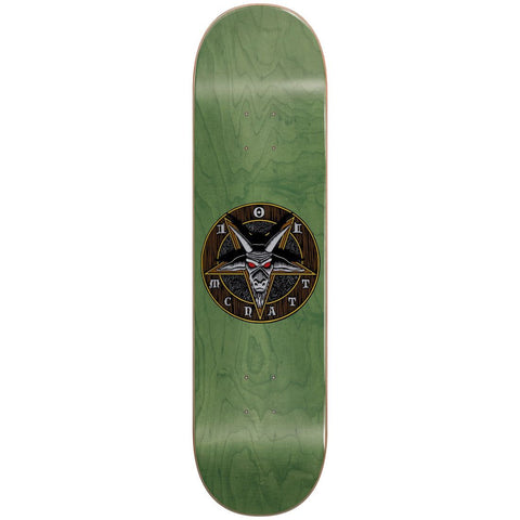 101 Decks Mcnatt Star Of Satan Heat Transfer Green 8.5 Skateboard Deck