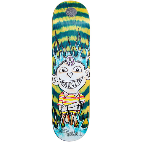 Madness Decks Jack Fardell Gonz R7 Green Swirl 8.5 Skateboard Deck