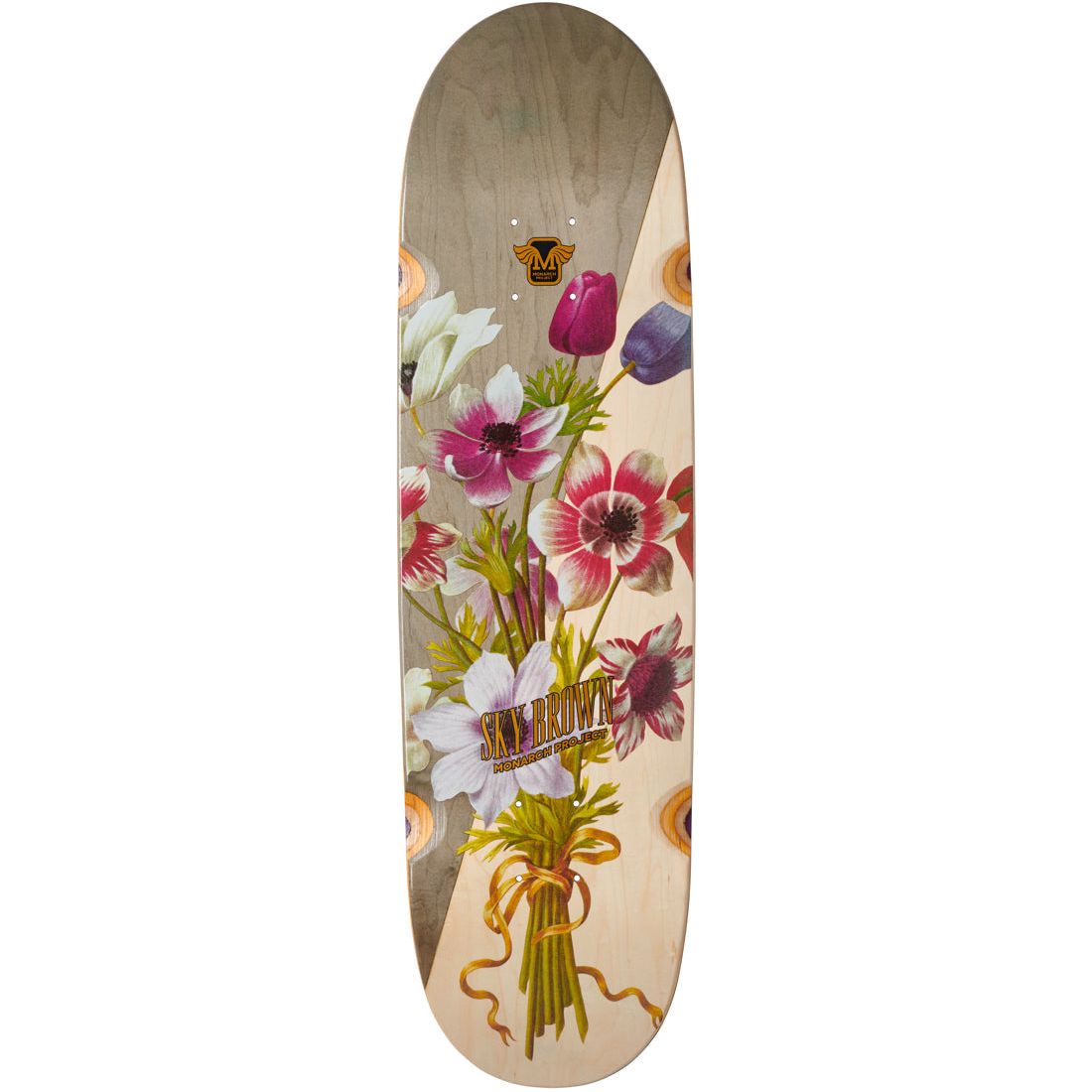 Monarch Project Decks Sky Split &quot;Botanic&quot; Rounded R7 8.5 Skateboard Deck