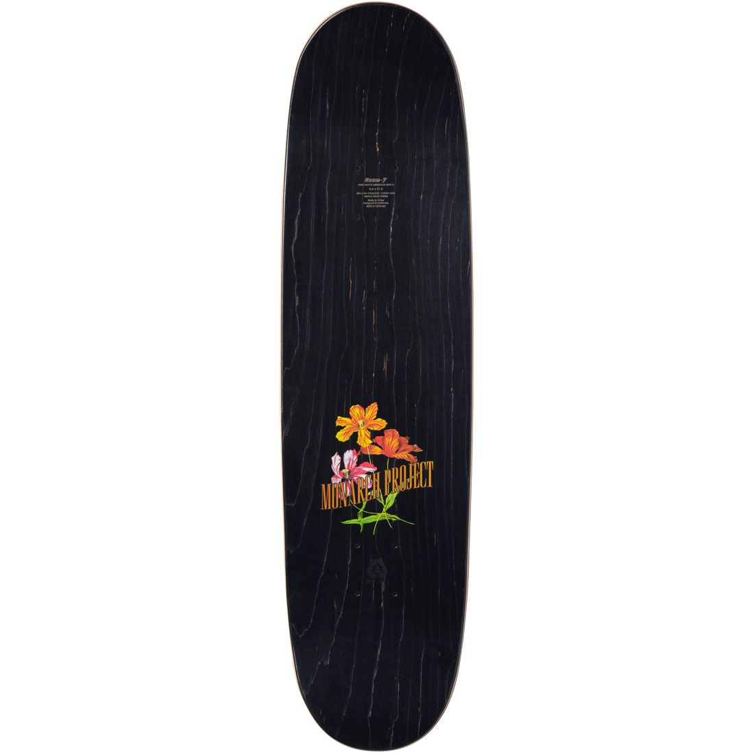 Monarch Project Decks Diego &quot;Botanic&quot; 90S Shape R7 8.375 Skateboard Deck