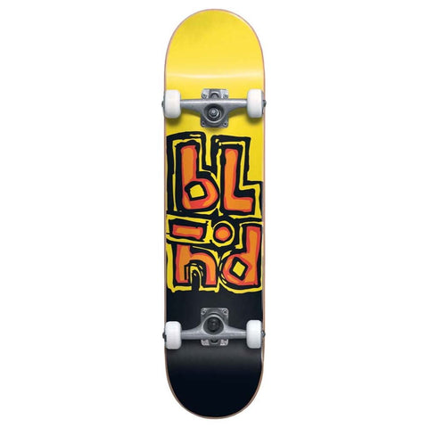 Blind Completes Og Stacked First Push Soft Wheels Black/Yellow 7.5 Complete Skateboard