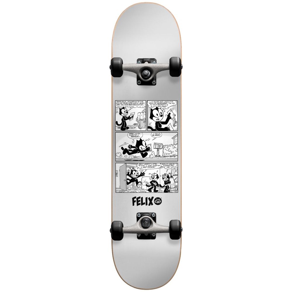 Darkstar  Felix News Silver 7.875 First Push Complete Skateboard