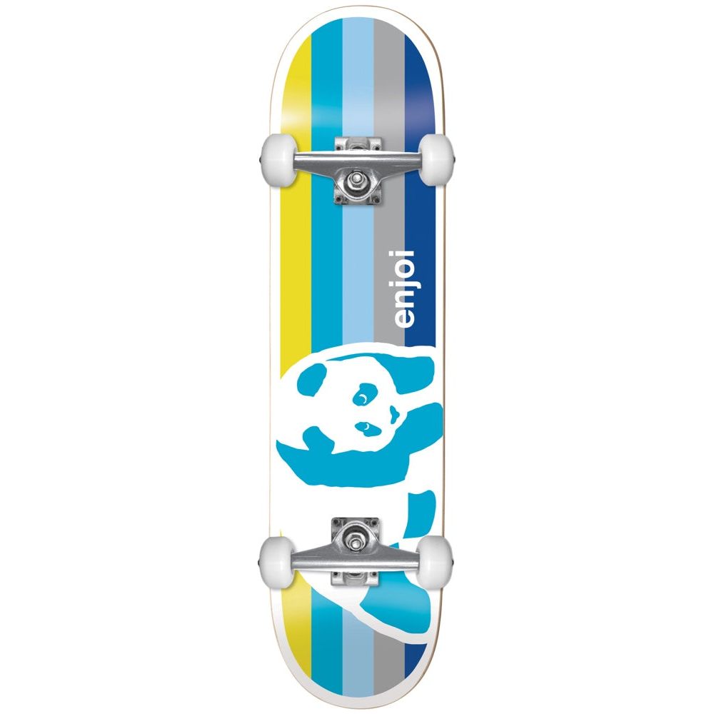 enjoi Negative Space Blue 7.0 First Push Complete Skateboard MINI