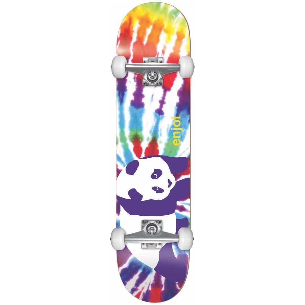 enjoi Tie Dye 7.375 MID Youth First Push Complete Skateboard