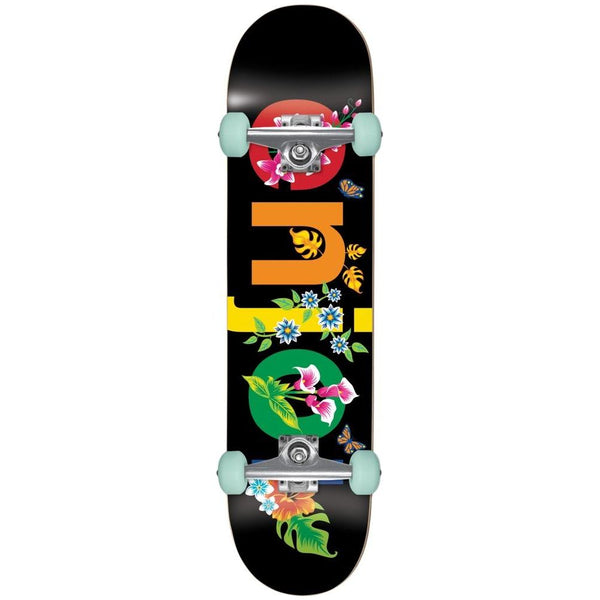 enjoi Completes Flowers Resin Premium Black 8.0 Skateboard Complete