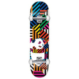 enjoi Completes Panda Stripes W/Soft Wheels Multi 7.75 Complete Skateboard
