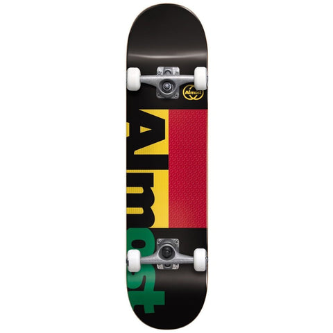 Almost Completes Ivy League Premium Black 7.375 Mid Skateboard Complete