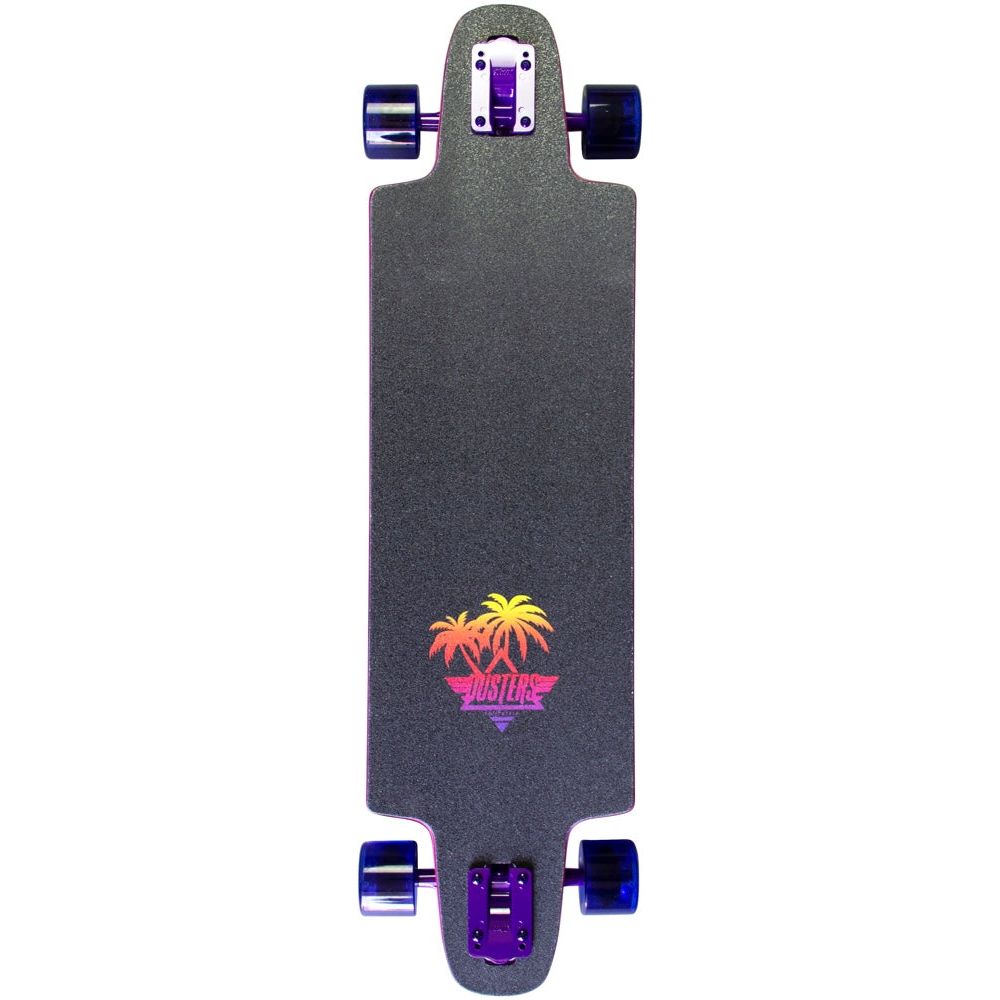 Dusters California Ocean Lovers 36&quot; Purple Longboard Skateboard