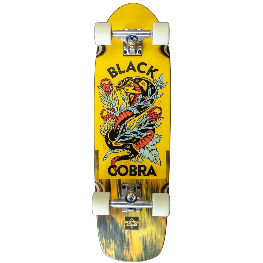 Dusters California Cobra Yellow 29.5&quot; Cruiser Skateboard