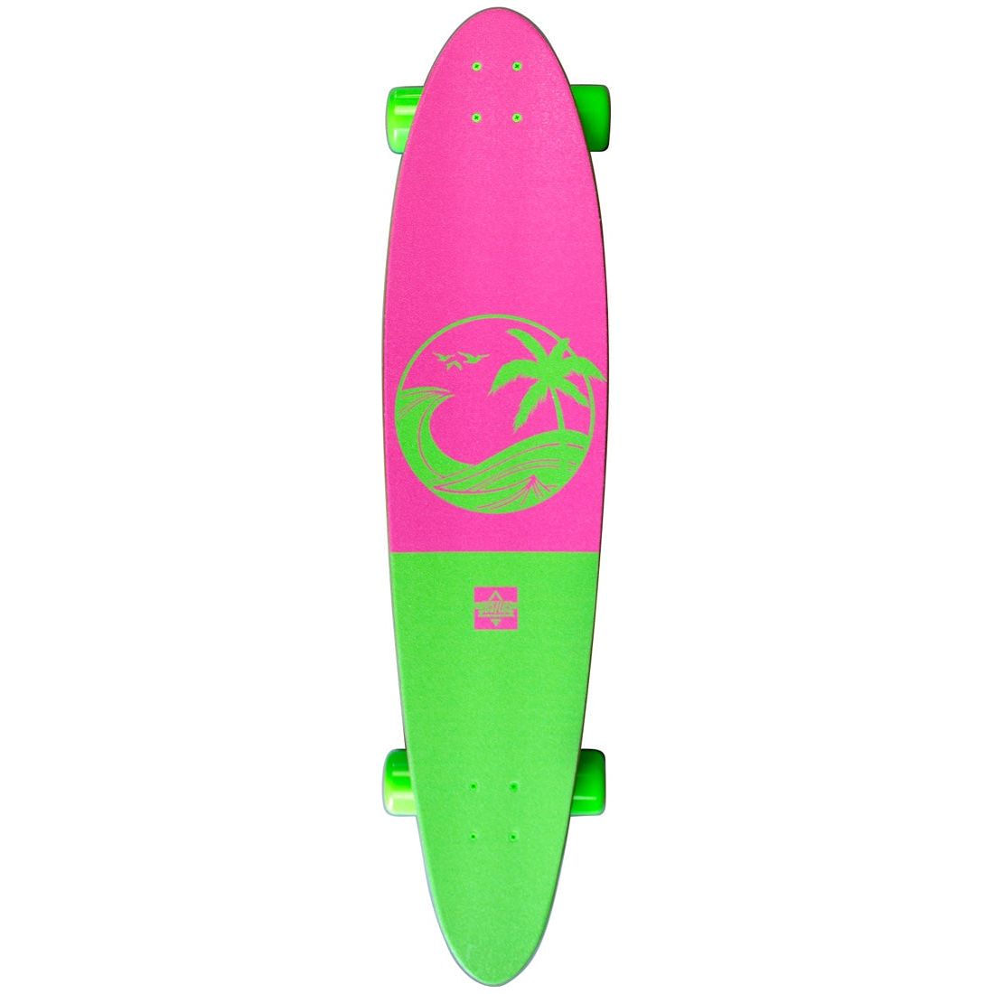 Dusters California California Dreaming Neon Green 40&quot; Longboard Skateboard