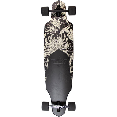 Dusters Completes Channel Blooming Longboard 38" Black/White Longboards