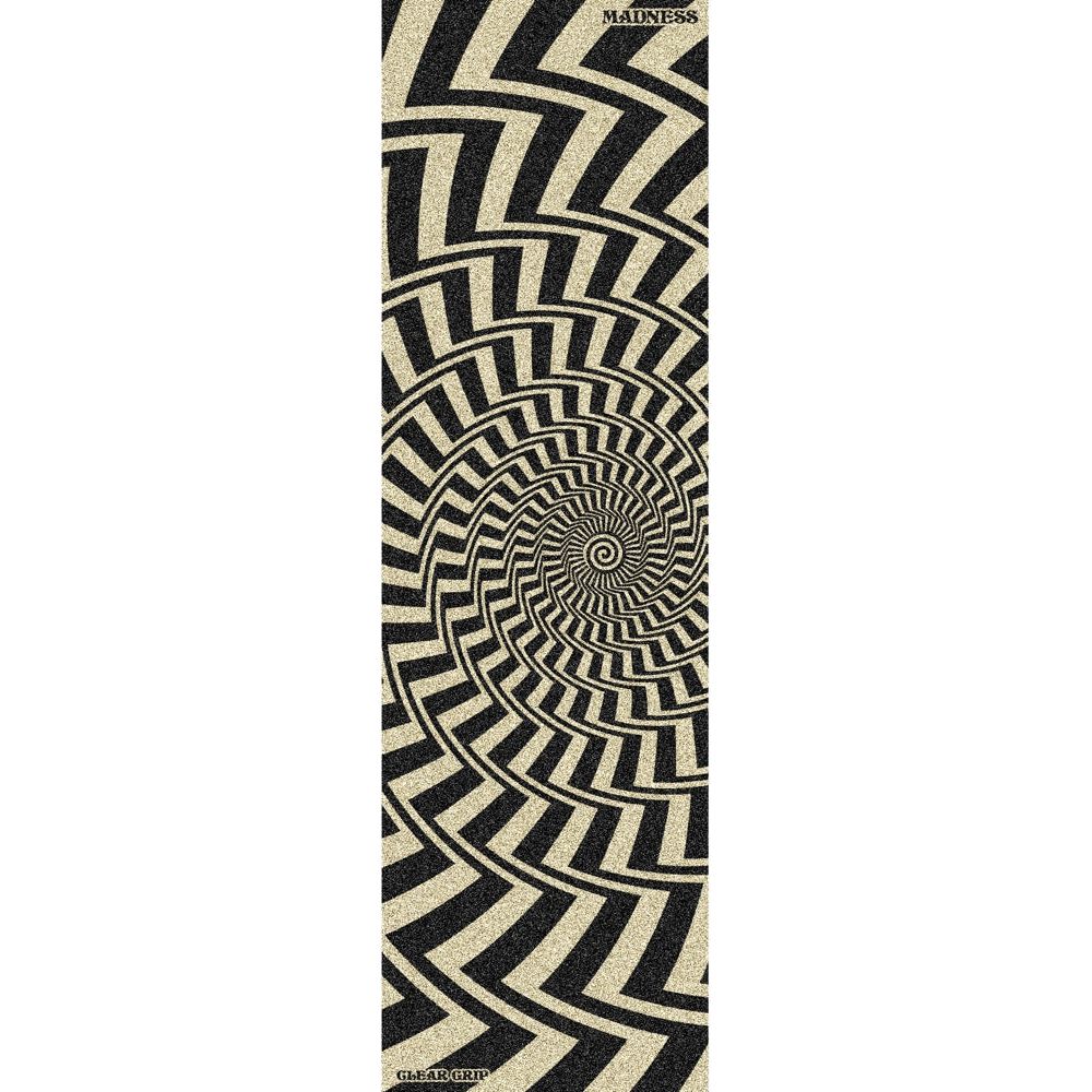 Madness Griptape Acid Swirl Grip 5Pk 10&quot; Clear/Black Griptape